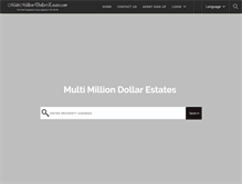 Tablet Screenshot of multimilliondollarestates.com